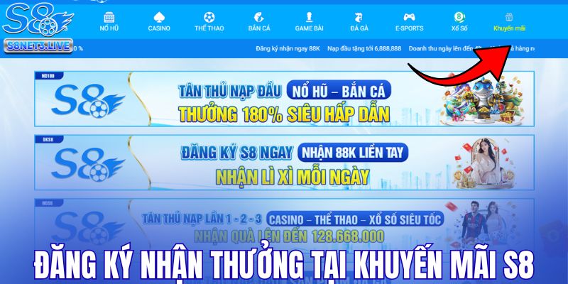 Cách đăng ký nhận thưởng tại khuyến mãi S8